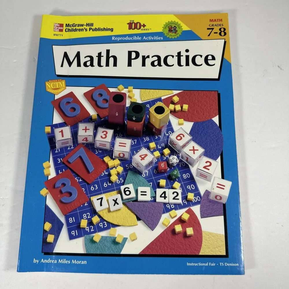 Math Practice Grades 7-8 The 100 SeriesTM Paperback Unused